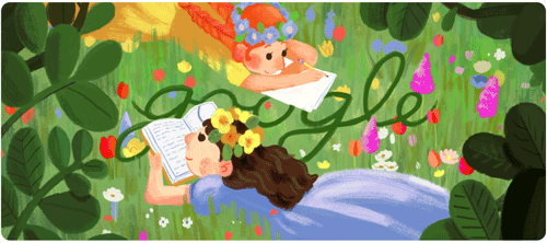 Logo Google Doodle Lucy Maud Montgomery