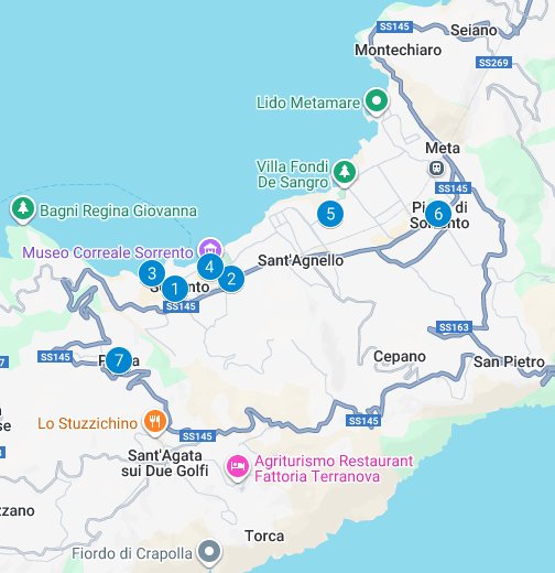 Where to Stay in Sorrento Google My Maps