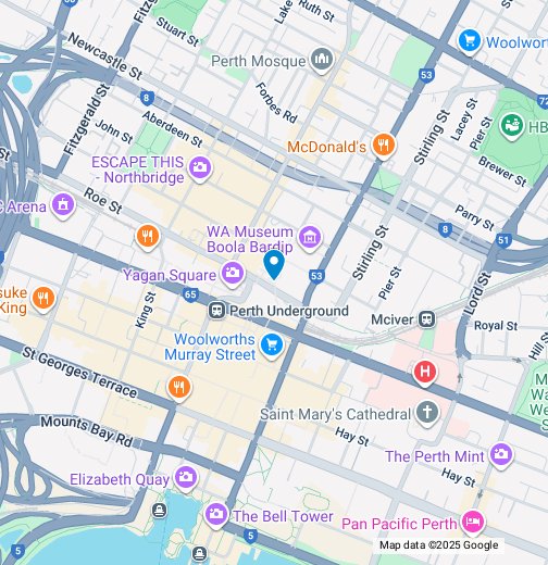 Perth map google my maps
