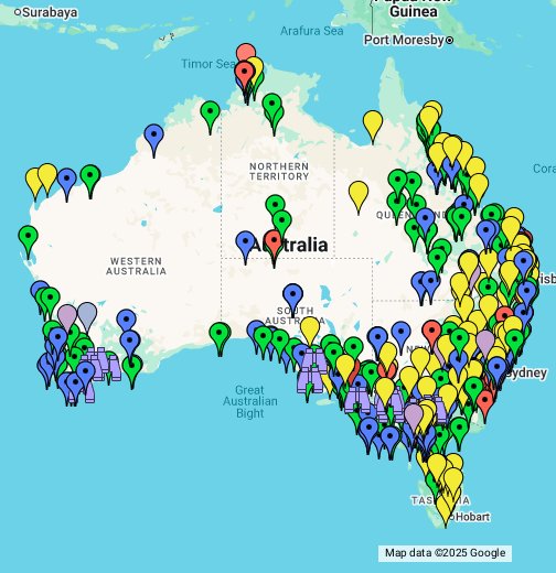 Big Things of Australia Google My Maps
