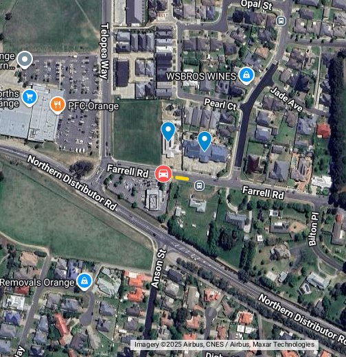 Farrell Road traffic conflict Google My Maps