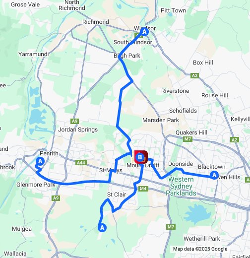 Penrith Google My Maps