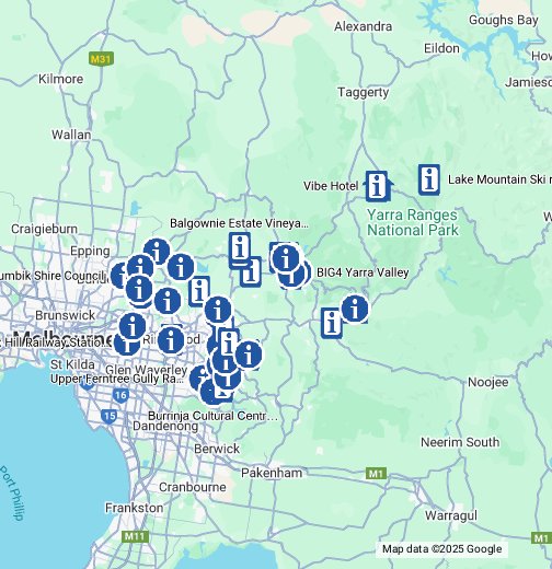 Yarra Valley and Dandenong Ranges Visitor Information Locations